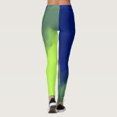 Leggings Bleu foncé et vert fumé (Dos)