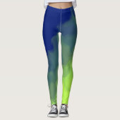 Leggings Bleu foncé et vert fumé (Devant)