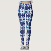 Leggings bleu foncé étoiles texture mode cool nuit garçon c (Devant)