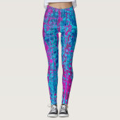Leggings Bleu framboise (Devant)
