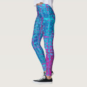 Leggings Bleu framboise (Gauche)