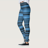 Leggings Bleu - Grandes noires (Gauche)