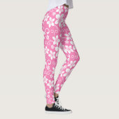 LEGGINGS BLEU HAWAII (ROSE) (Droite)