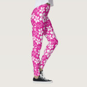 LEGGINGS BLEU HAWAII (ROSE CHAUDE) (Droite)