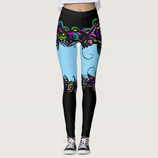 Leggings bleu Isabella (Devant)