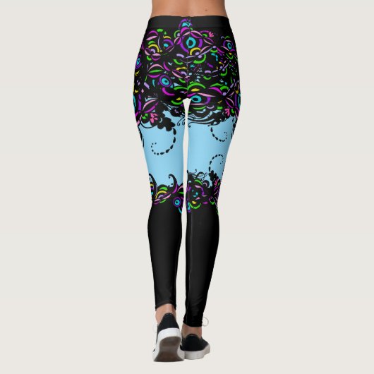 Leggings bleu Isabella (Dos)