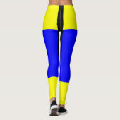 Leggings Bleu jaune Delta (Dos)