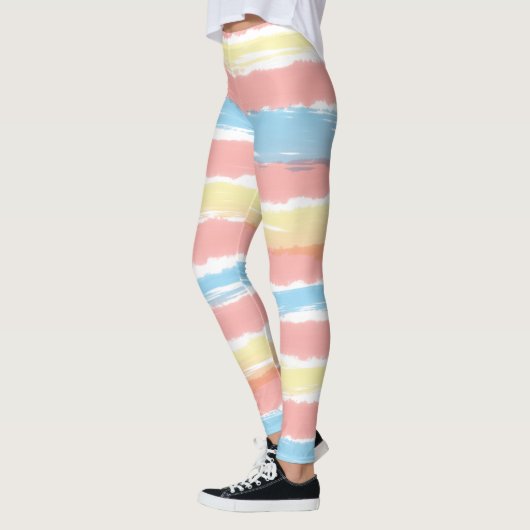 Leggings Bleu Jaune Joli Rose (Gauche)