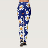 Leggings Bleu marguerites à motifs floraux | Légendes (Dos)