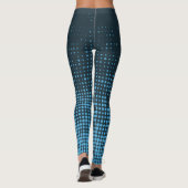 Leggings Bleu, moderne, rétro, cool, motif à points tendanc (Dos)