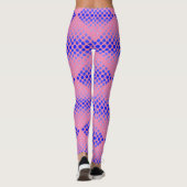 Leggings Bleu Motif matriciel 01 Pink BG (Dos)
