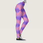 Leggings Bleu Motif matriciel 01 Pink BG (Droite)