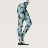 Leggings Bleu motif papillon Pansy (Droite)