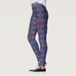 Leggings Bleu n Rouge Dala Horse avec Heart Folk Art Motif<br><div class="desc">Ces leggings bleus amusants ont un motif d'une paire de chevaux Dala suédois et coeur dans le style art populaire. Idéal pour fêter les vacances de Noël dans le style suédois ou comme un clin d'oeil quotidien au patrimoine, allier ces pantalons avec un chandail chic et surdimensionné en forme d'îlot...</div>