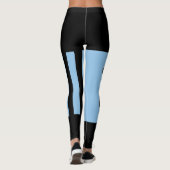 Leggings Bleu, océan noir et étoiles Harlequin Design Leggi (Dos)
