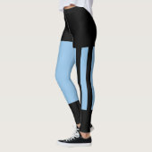 Leggings Bleu, océan noir et étoiles Harlequin Design Leggi (Gauche)