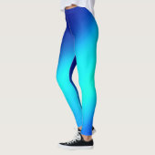 Leggings Bleu ombre lune Double bande (Gauche)