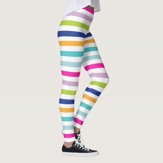 Leggings Bleu, Orange, Rose, Vert, Turquoise (Droite)