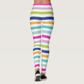 Leggings Bleu, Orange, Rose, Vert, Turquoise (Dos)
