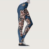 Leggings Bleu Oriental Turc Persan Motif (Droite)