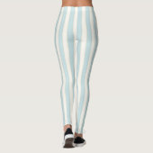 Leggings Bleu pâle, bandes verticales (Dos)