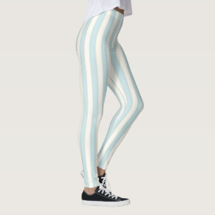Leggings Bleu pâle, bandes verticales