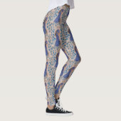 Leggings bleu paon (Droite)