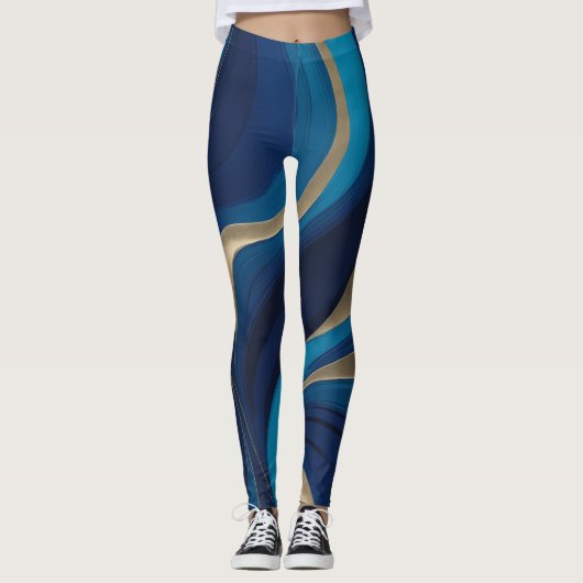 Leggings Bleu profond (Devant)