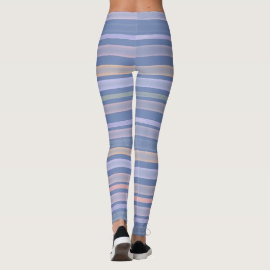 Leggings Bleu rayures (Dos)