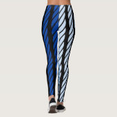 Leggings Bleu Rope Style Stripes Décor sur (Dos)