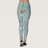 Leggings Bleu Rose à motifs floraux | Légendes (Dos)