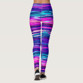 Leggings Bleu, rose et bleu Abstrait (Dos)