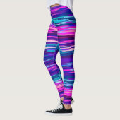 Leggings Bleu, rose et bleu Abstrait (Gauche)