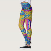 Leggings ~ bleu rose jaune ~ Original (Gauche)