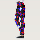 Leggings bleu rouge (Gauche)