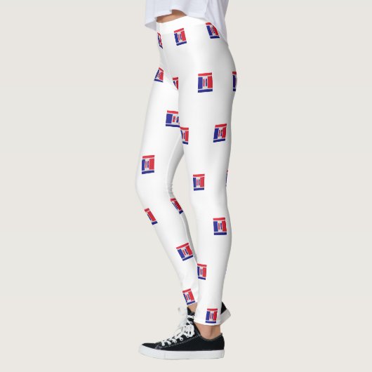 Leggings Bleu rouge États-Unis (Gauche)