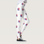 Leggings Bleu rouge États-Unis (Droite)