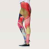 Leggings Bleu Rouge Or Liquid Art tendance (Gauche)