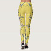 Leggings Bleu rustique et Jaune (Dos)