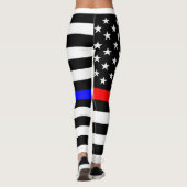 Leggings bleu thin line polirefighter (Dos)