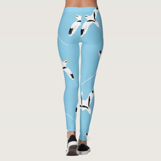 Leggings Bleu Tropicbird à queue blanche (Dos)
