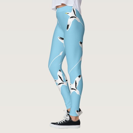 Leggings Bleu Tropicbird à queue blanche (Gauche)