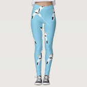 Leggings Bleu Tropicbird à queue blanche (Devant)