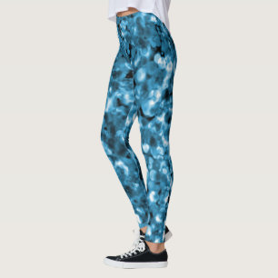 Leggings Bleu turquoise Abstrait