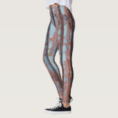 Leggings Bleu urbain et rouge (Gauche)
