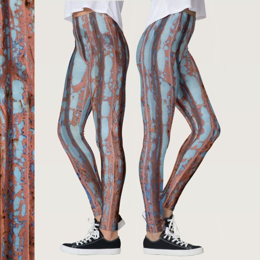 Leggings Bleu urbain et rouge