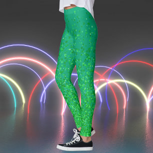 Leggings Bleu vert et épingles Imprimer