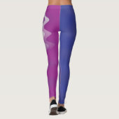 Leggings Bleu violet blanc (Dos)