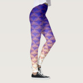 Leggings Bleu, Violet, Jaune Motif tendance Queue de sirène (Droite)