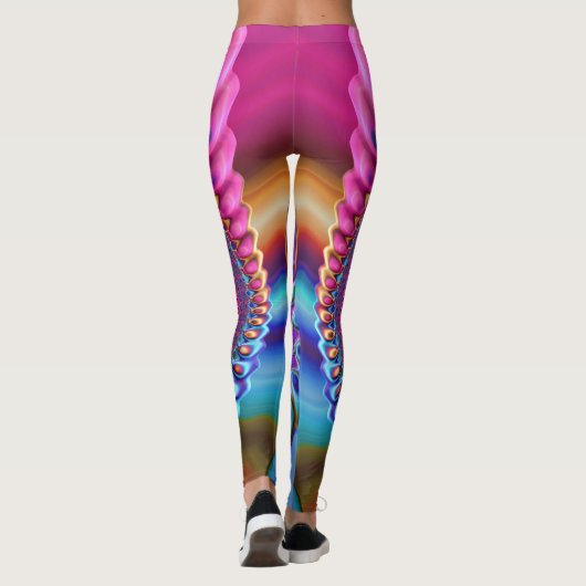 Leggings ~ bleu violet rose ~ Original (Dos)